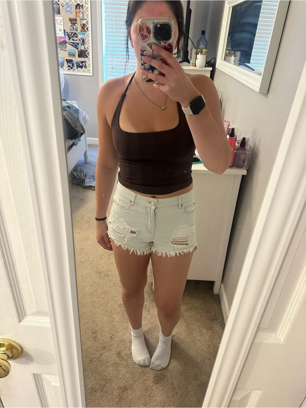 Light denim GB Jean shorts